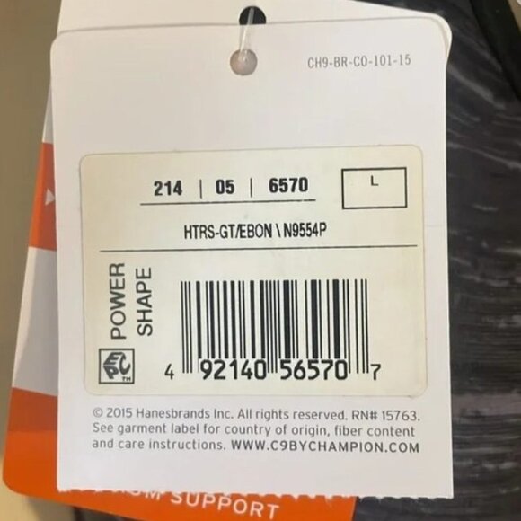 Champion Smooth Sports Bra Power Shape Concealing Petals Size Large - Picture 6 of 6